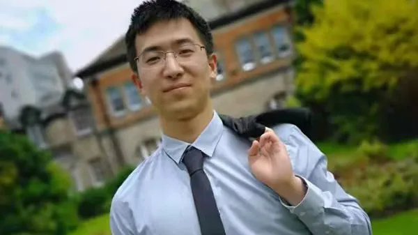 Zihao Chen on University campus grounds