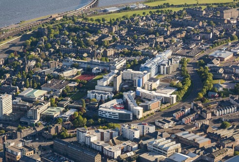 aerial image of Dundee