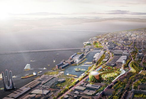 aerial shot of dundee