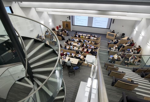 Gannochy Lecture Theatre as seen from above