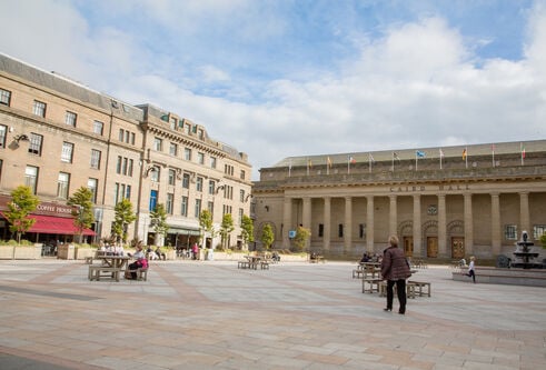 View of Caird Hall, Dundee City Square