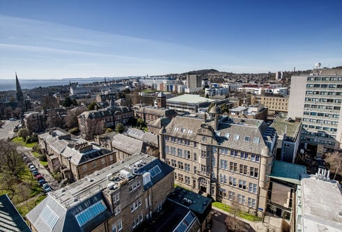 Drone shot of Campus