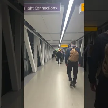 people walking in airport