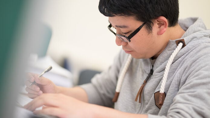 Student writing