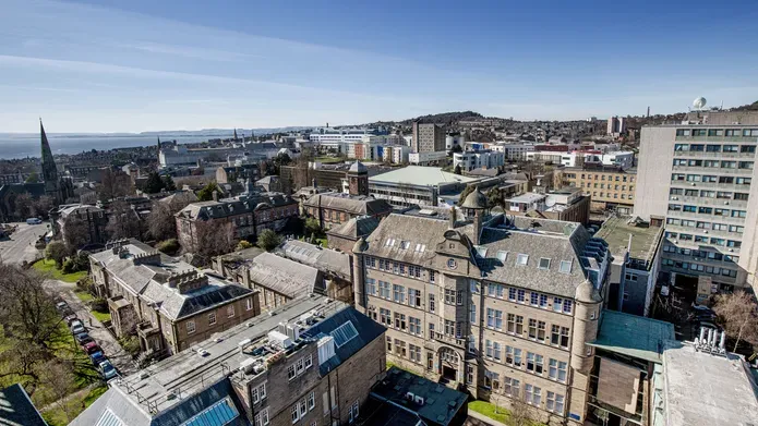 view looking over the campus