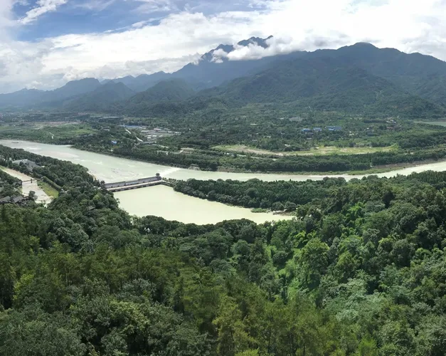 landscape of mountain and river in China