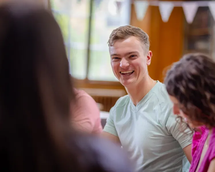 student smiling