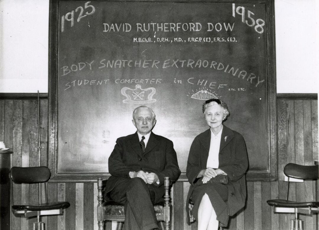 Black an white photo of Professor David Dow from 1912-1958